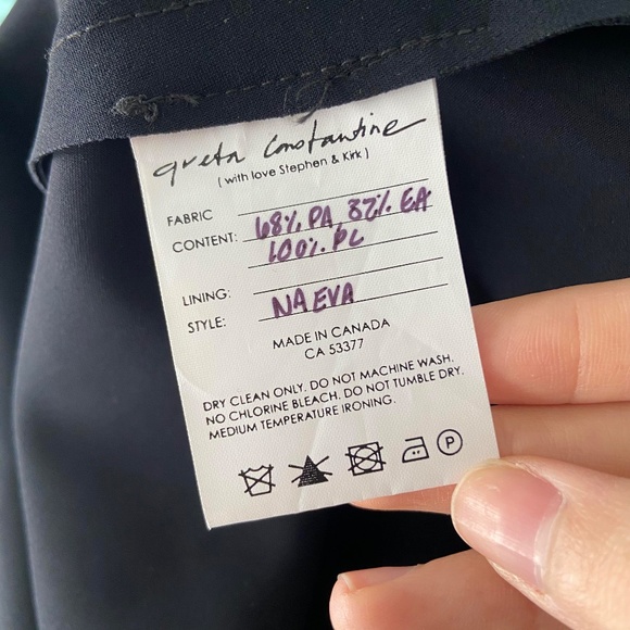 GRETA CONSTANTINE RARE APPLIQUE RUFFLE SEQUIN KNEE LENGTH V-NECK DRESS MARKLE - Picture 9 of 16